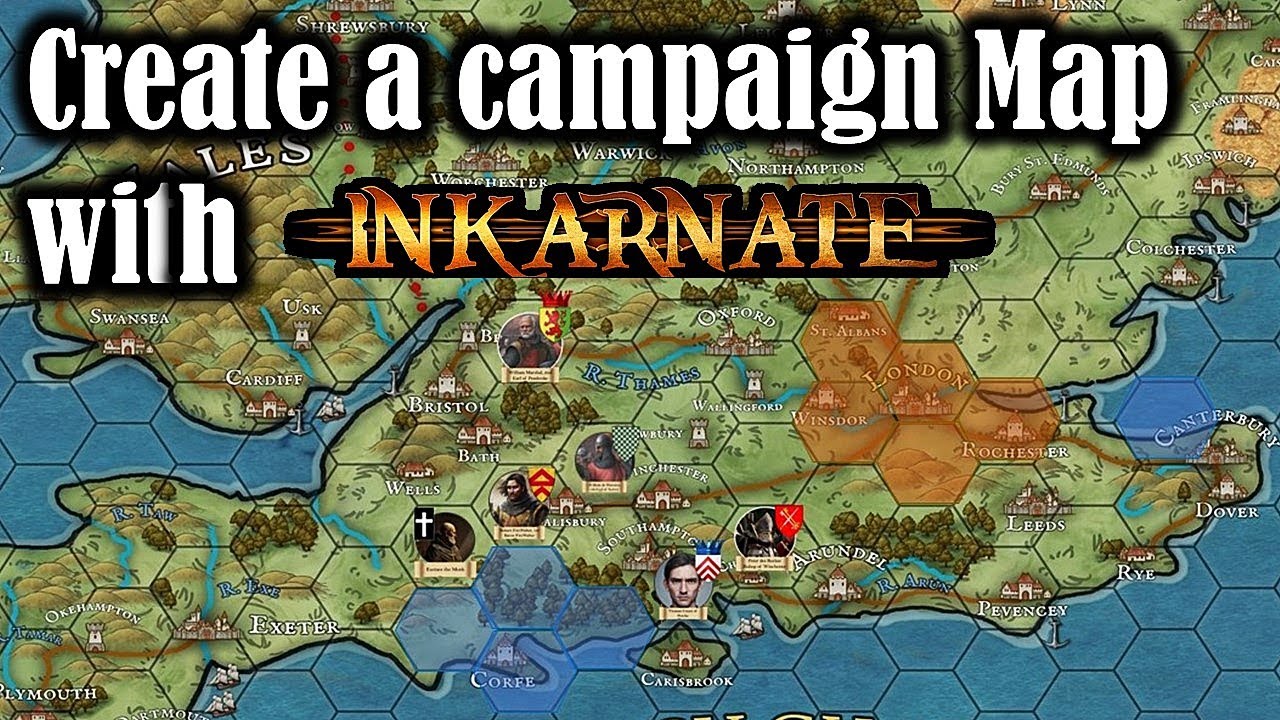 Create Campaign Maps with INKARNATE Map making program.
