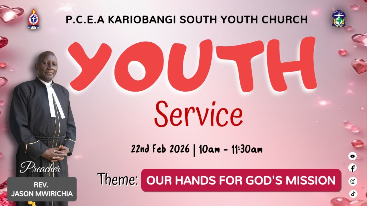 WELCOME TO OUR YOUTH SERVICE 22ND FEB 2026