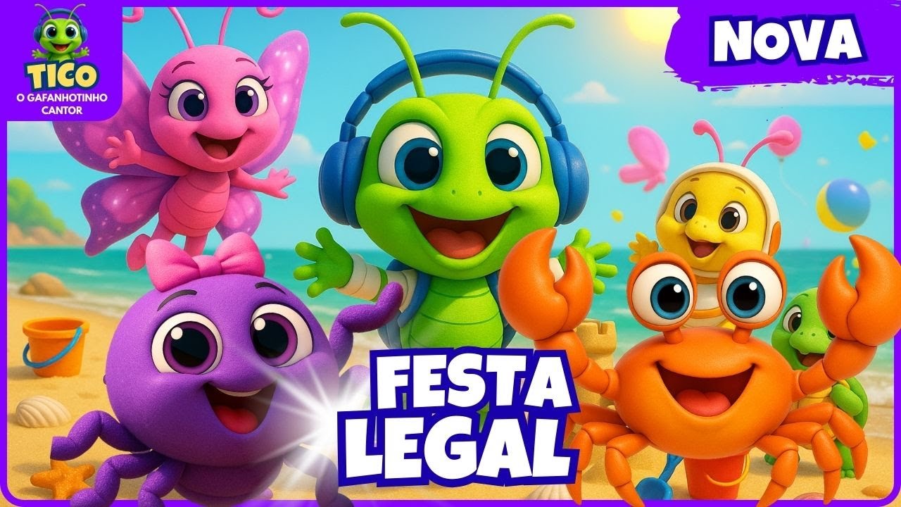 🐥💨 Festa Legal mais Animada da Internet🐥💨 Tico e o Boizão em Música Infantil @ticogafanhotinho