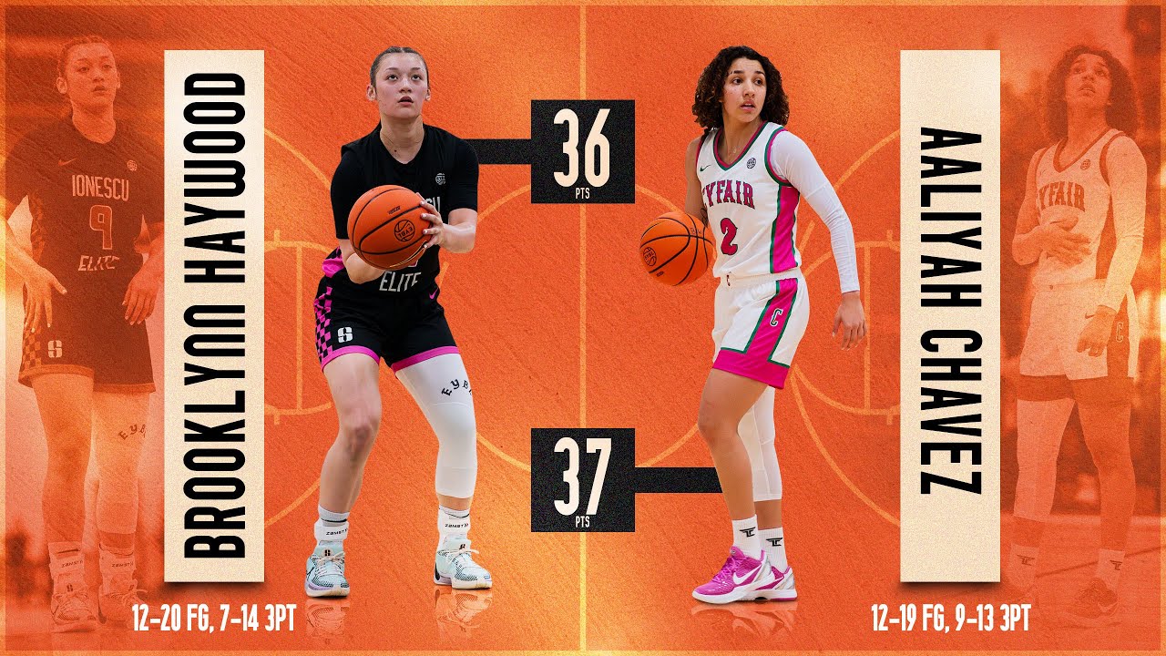 Aaliyah Chavez 37 PTS vs Brooklynn Haywood 36 PTS at BOO WILLIAMS! Cal Stars vs CY Fair 175 POINTS!