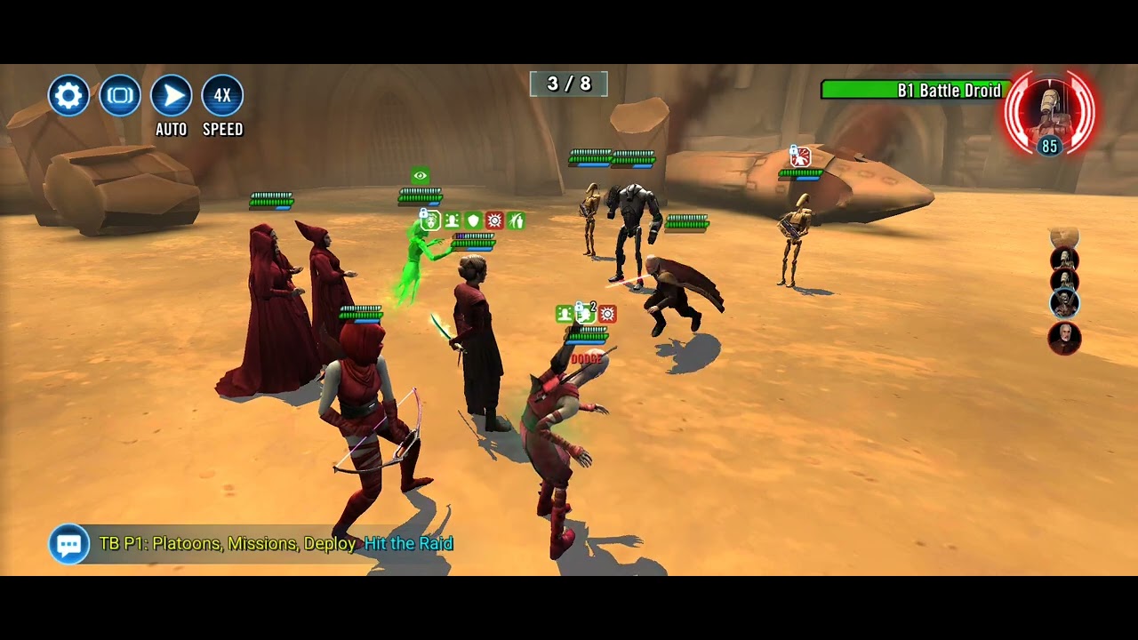 SWGOH Secrets and Shadows Challenge Tier 3 with Great Mothers