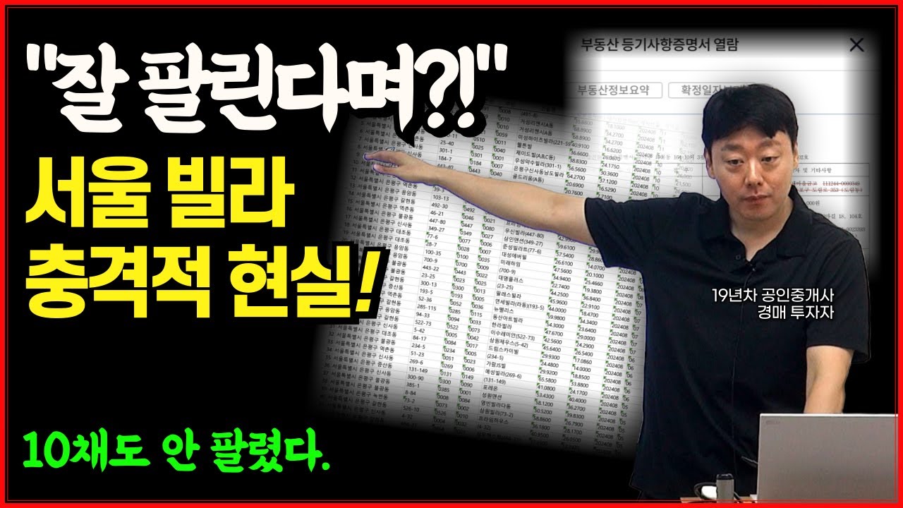 '왜 이걸 샀을까...' 빌라 투자의 처참한 결과ㅣ부동산 경매 단기매도