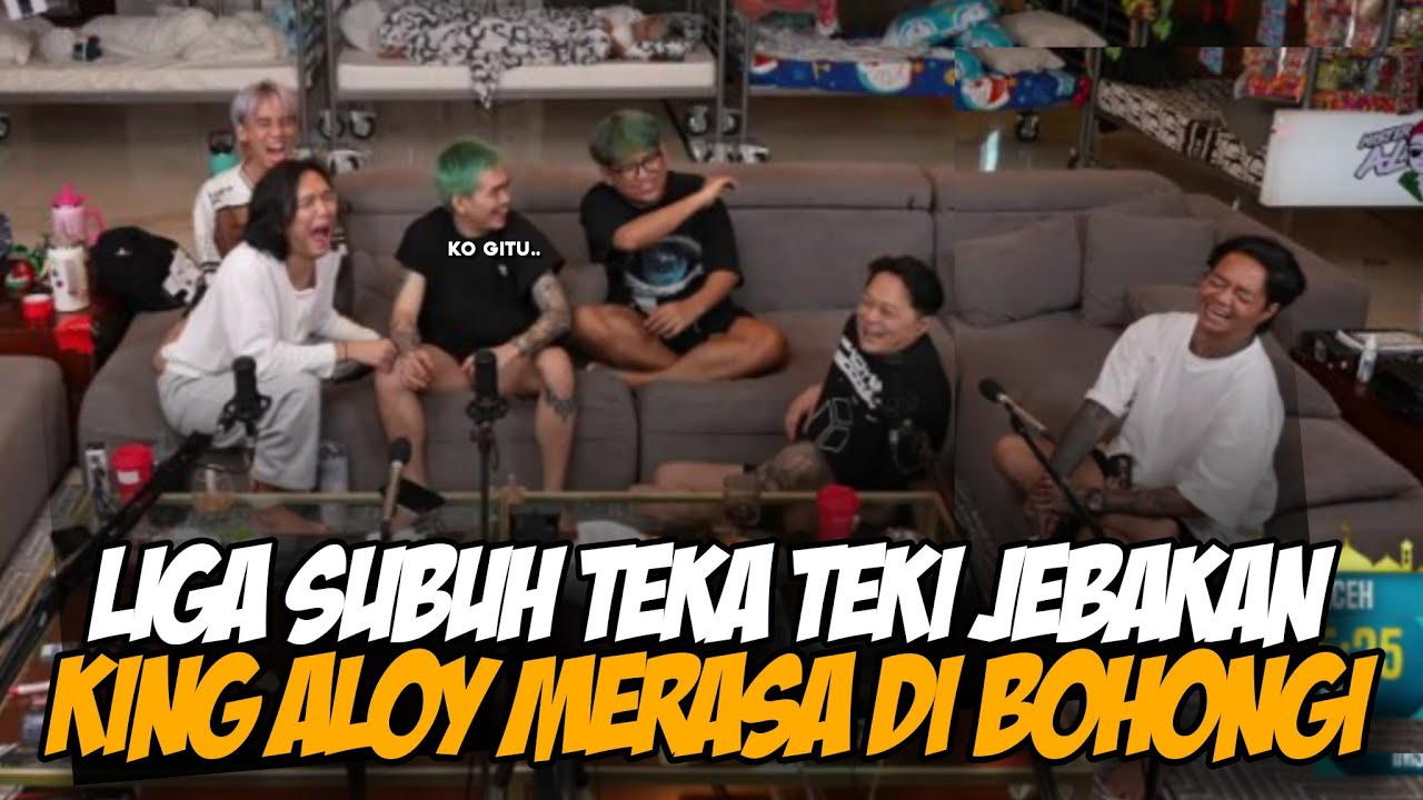 LIGA SUBUH TEKA TEKI JEBAKAN🤣 FULL NGAKAK ALOY SLALU GABISA JAWAB🤣 #kingaloy #ibot13