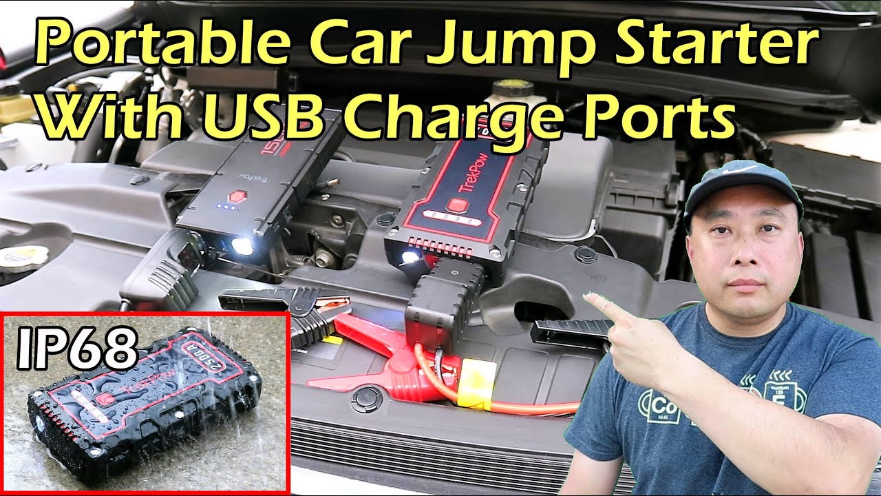 TrekPow Portable Car Jump Starter w/ USB Charge Ports - G22 & TJ2500
