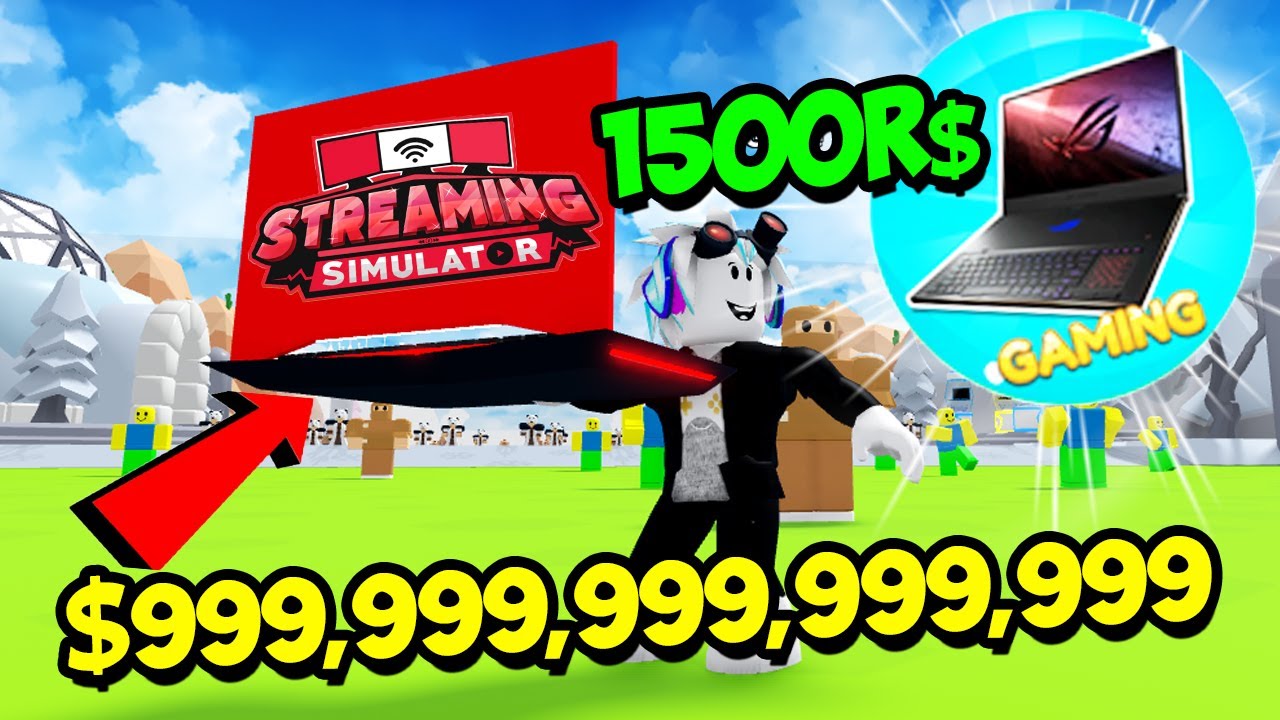 САМЫЙ КРУТОЙ СТРИМЕР ЗА 5 МИНУТ! КУПИЛ САМЫЙ ДОРОГОЙ НОУТБУК! ROBLOX Streaming Simulator💻