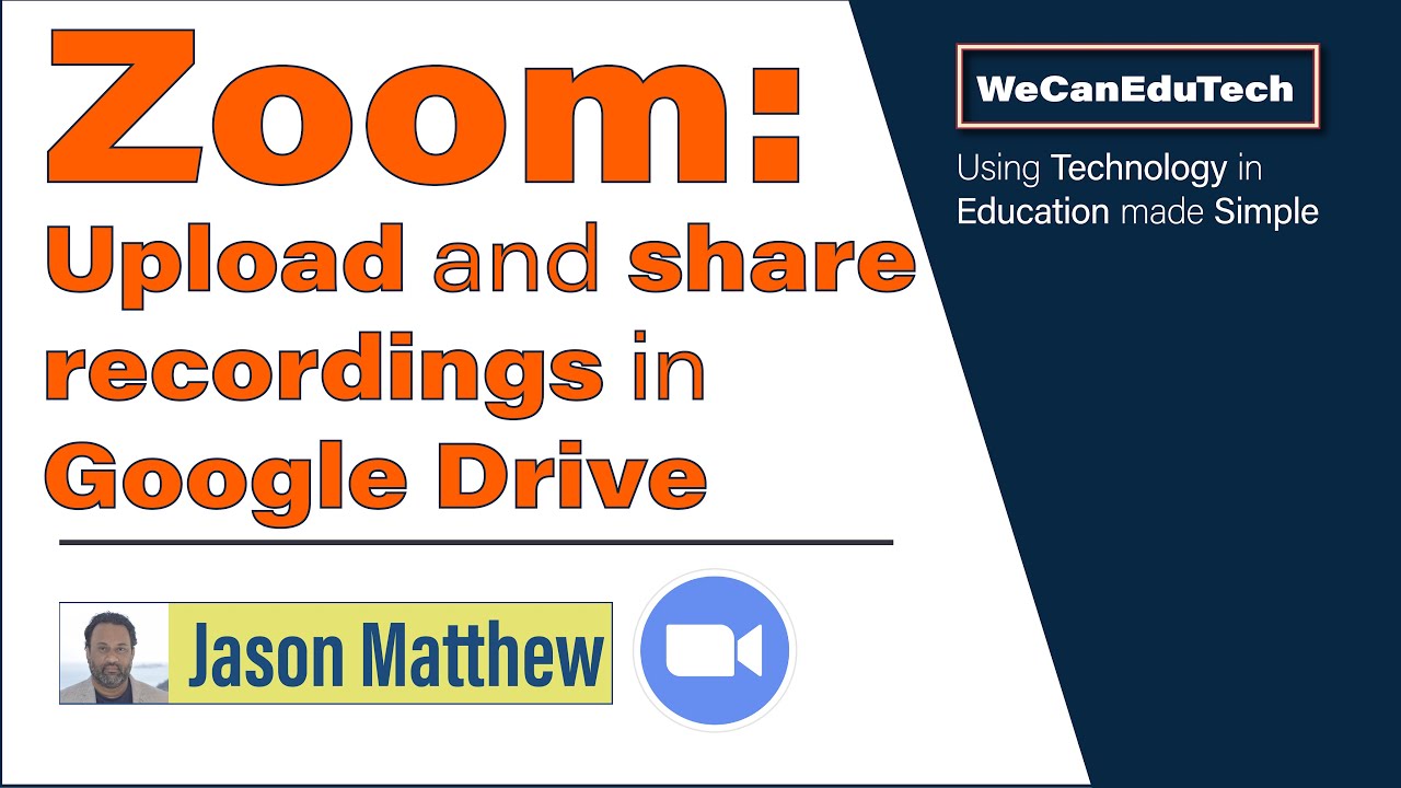 How to upload and share your Zoom recording in Google Drive