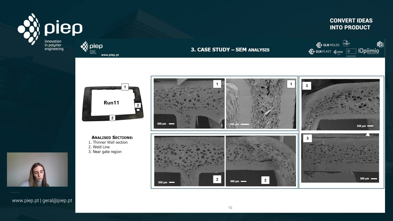 Title: Weight reduction by numerical simulation for a lightweight MuCell® injected component
