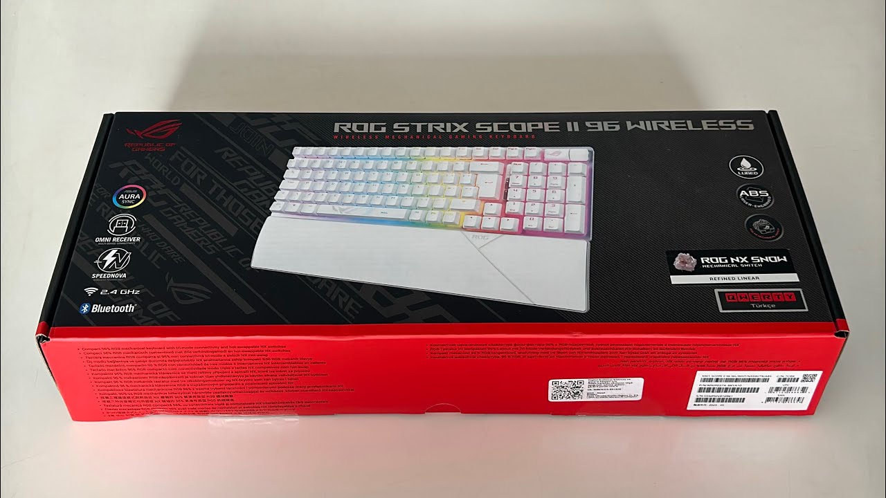 Asus ROG Strix Scope II 96 Wireless Beyaz Kutu Açılışı