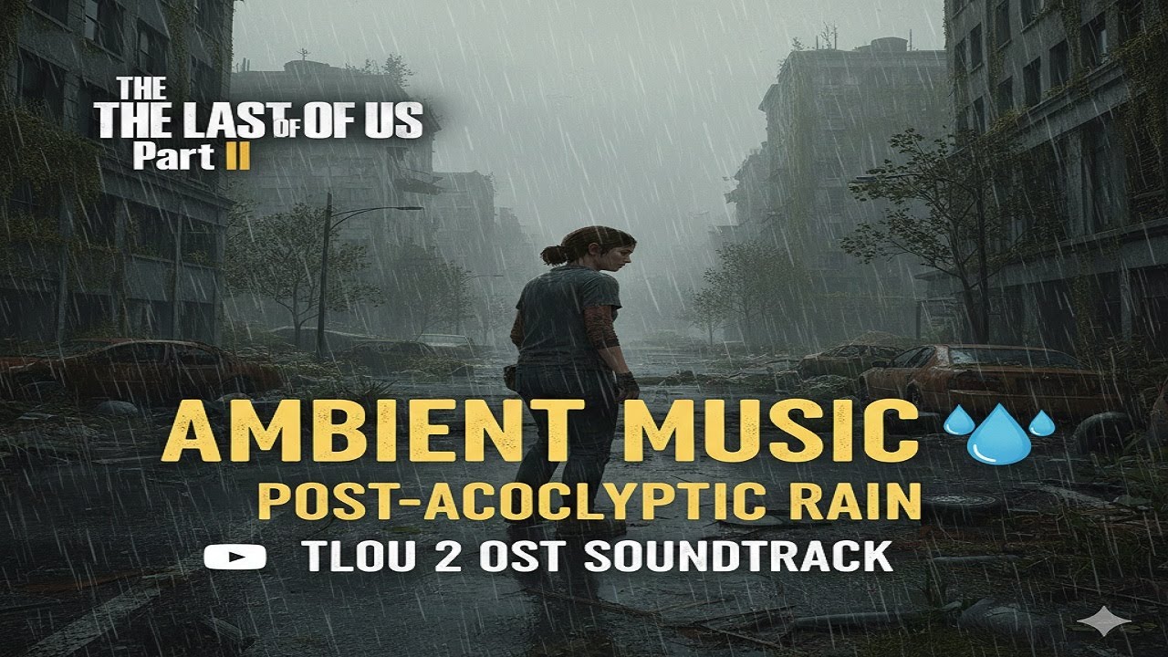 THE LAST OF US Part II Ambient Music 🌧️ Post-Apocalyptic Rain | TLOU 2 OST Soundtrack