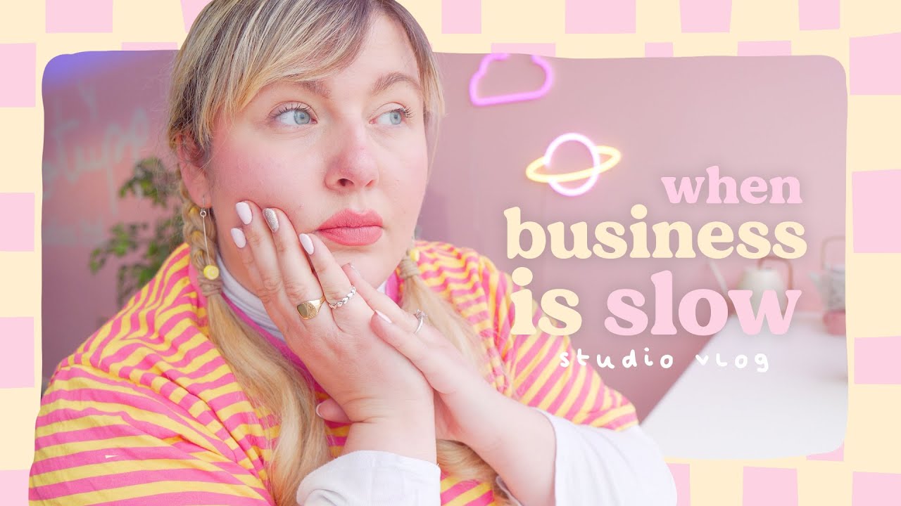 STUDIO VLOG ʕ•́ᴥ•̀ʔっ Business is slow, a heart to heart & what I'm focusing on instead ~ Artist Vlog