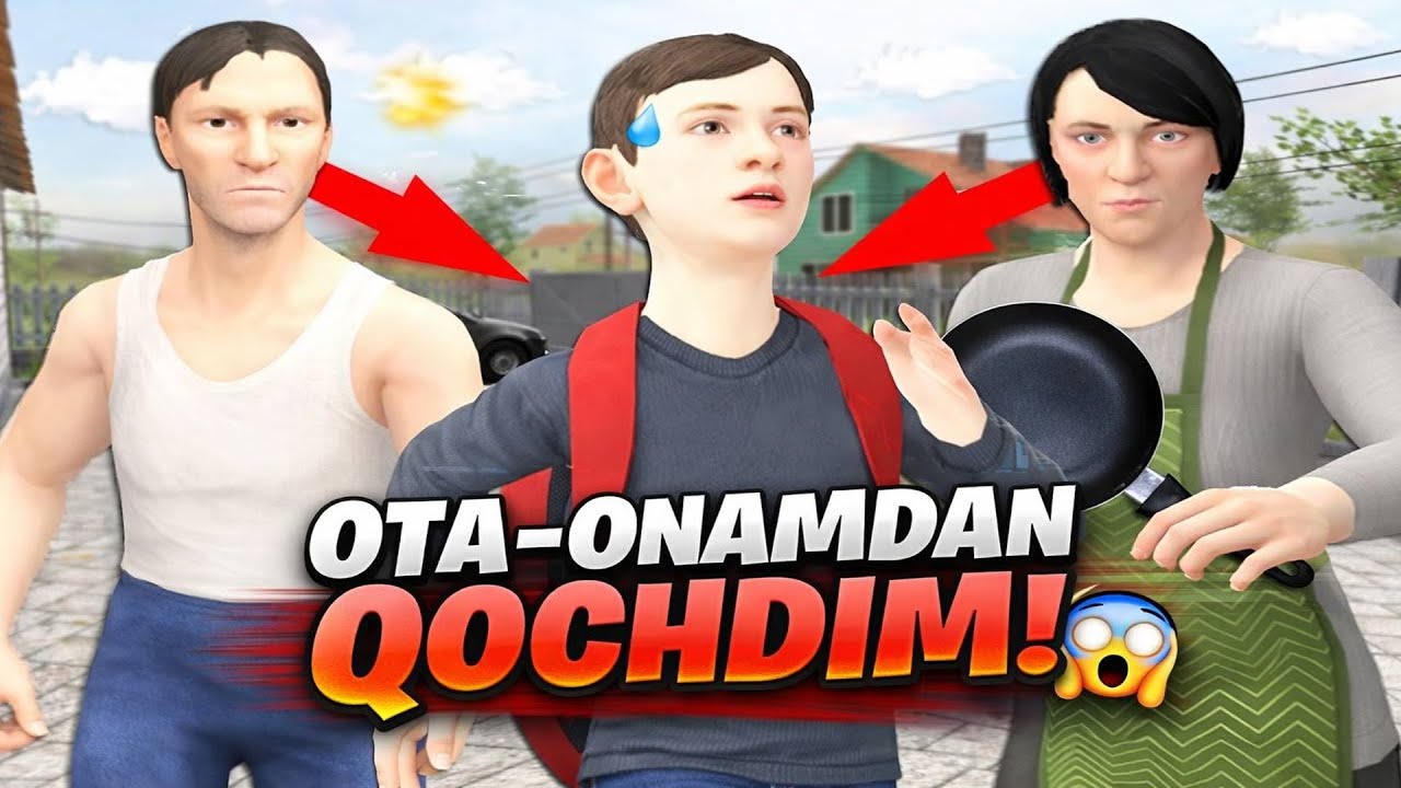 OTA-ONAMDAN QOCHDIM! 😱 | Schoolboy Runaway ENG XAVFLI QOCHISH