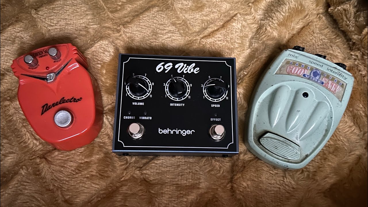 3 Cheap Univibes Comparison: Behringer 69 Vibe, Danelectro Chicken Salad & Cool Cat Vibe