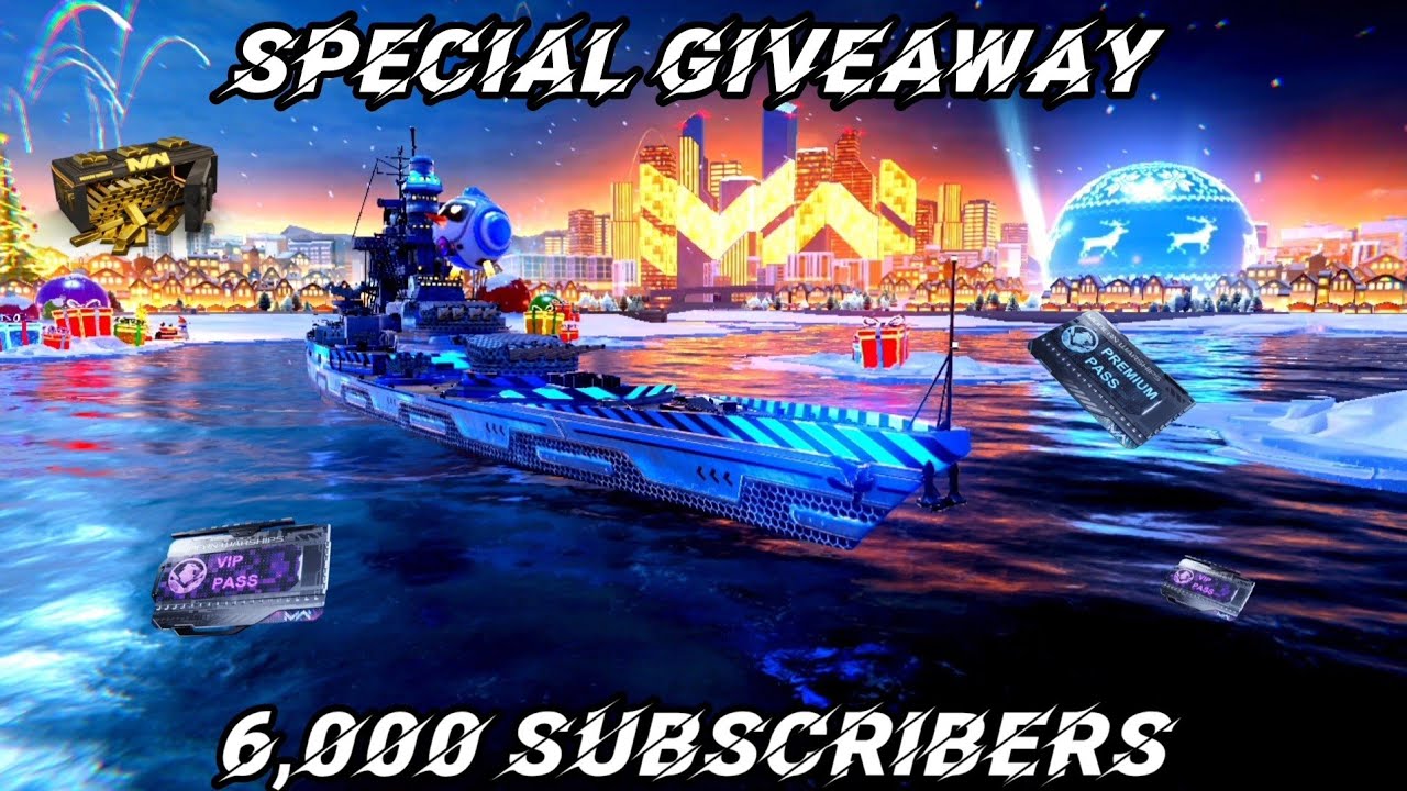 Special Giveaway for 6,000 subscribers !! Vip BP - Premium BP and 1,000 Gold ! 