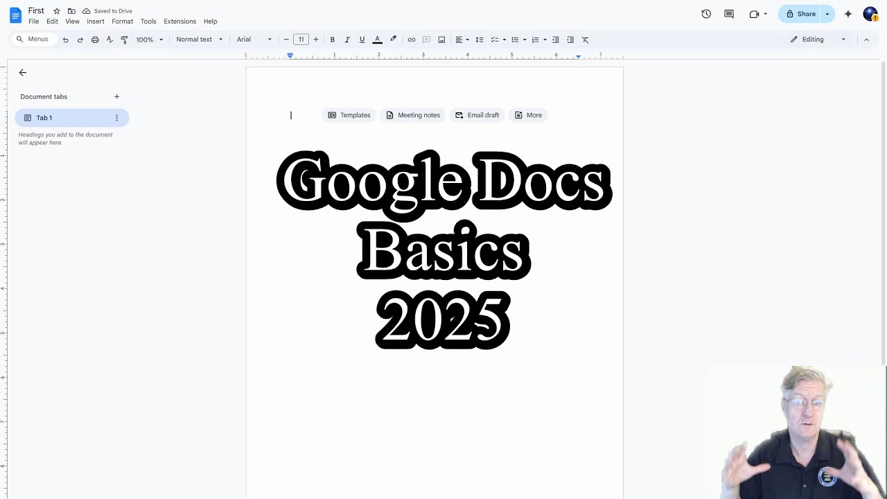 Google Docs Basics.  Everything from Renaming, Sharing, to Printing