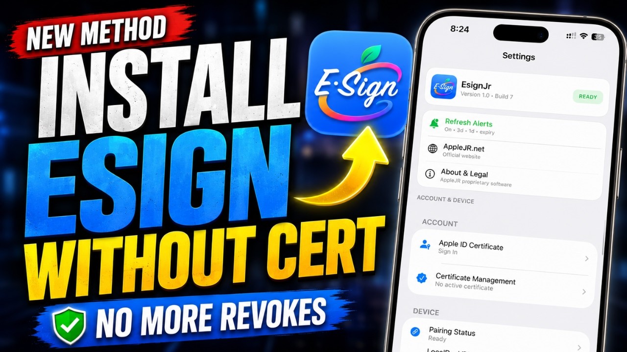 НОВЫЙ метод eSign для iOS: Установка IPA-файлов на iPhone и iPad без сертификата