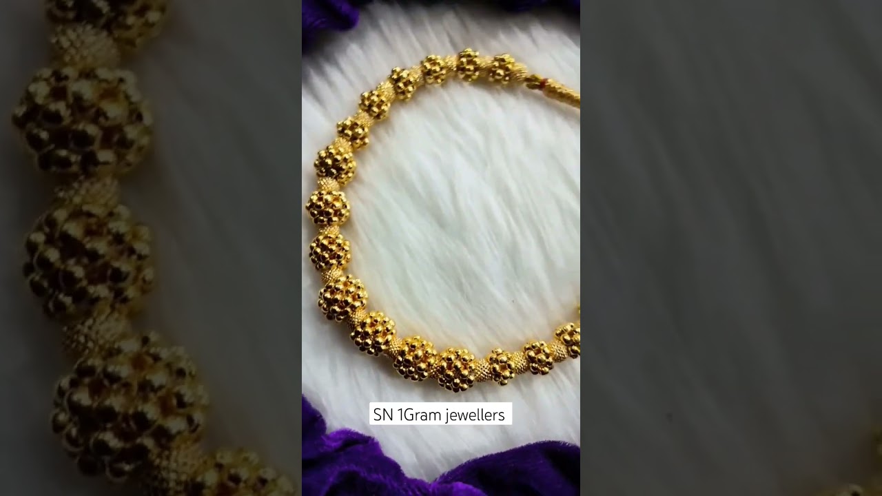 New Latest Thushi design #onegramgold #jewellery #thushi #viralshort  #@sn_1_gram_jewellers