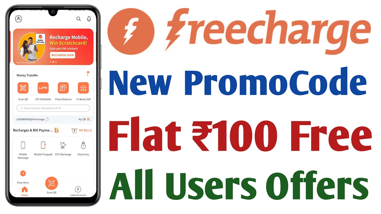 Freecharge New Promo Code  FreeCharge Promo Code  FreeCharge Offer || Today Recharge Offers