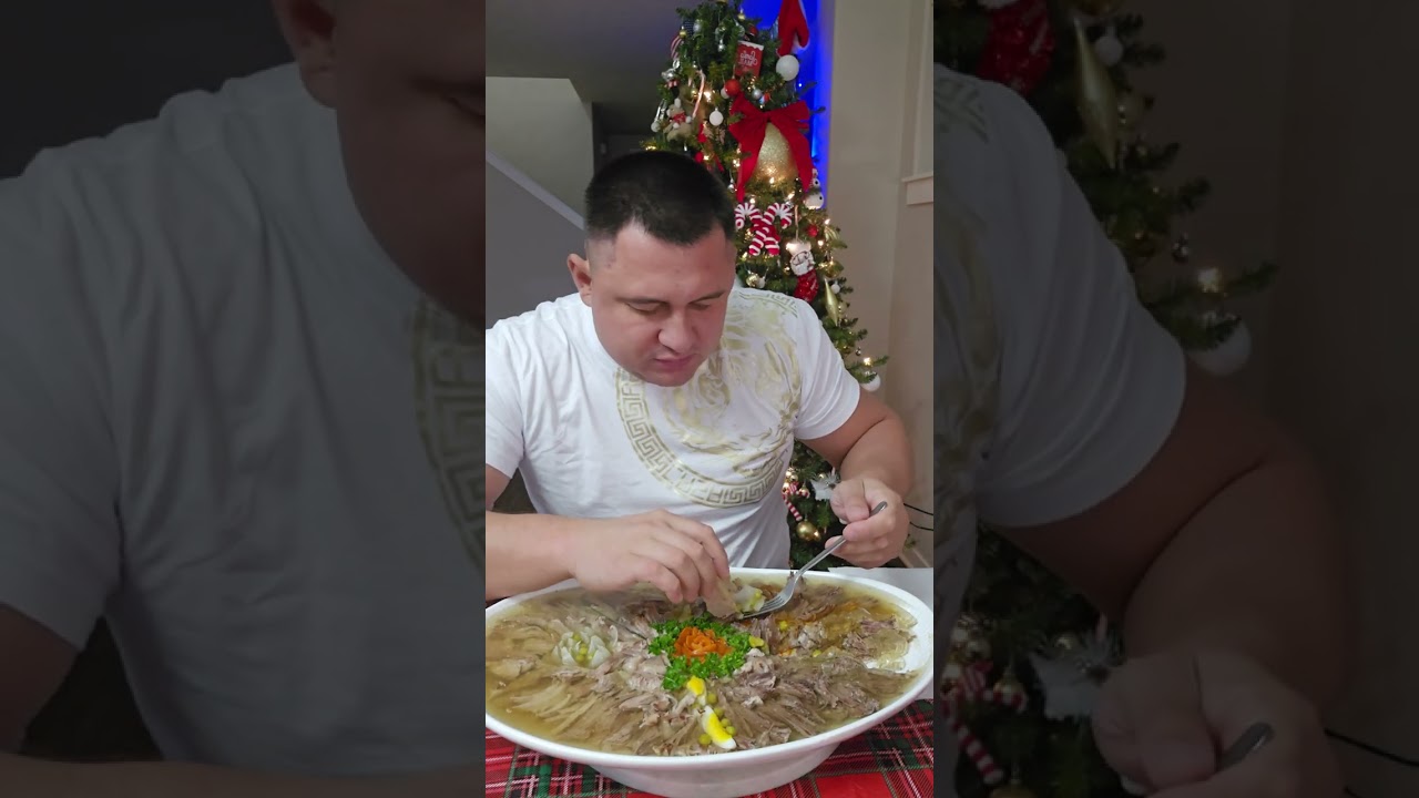 Холодец . мукбанг вкусно 😋 привет.. .