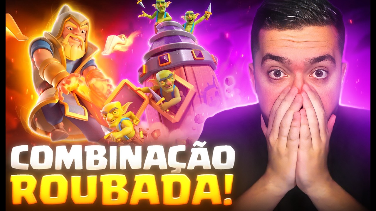MAGO HERÓI + ESCAVADEIRA DE GOBLINS ESTÁ QUEBRANDO O CLASH ROYALE!