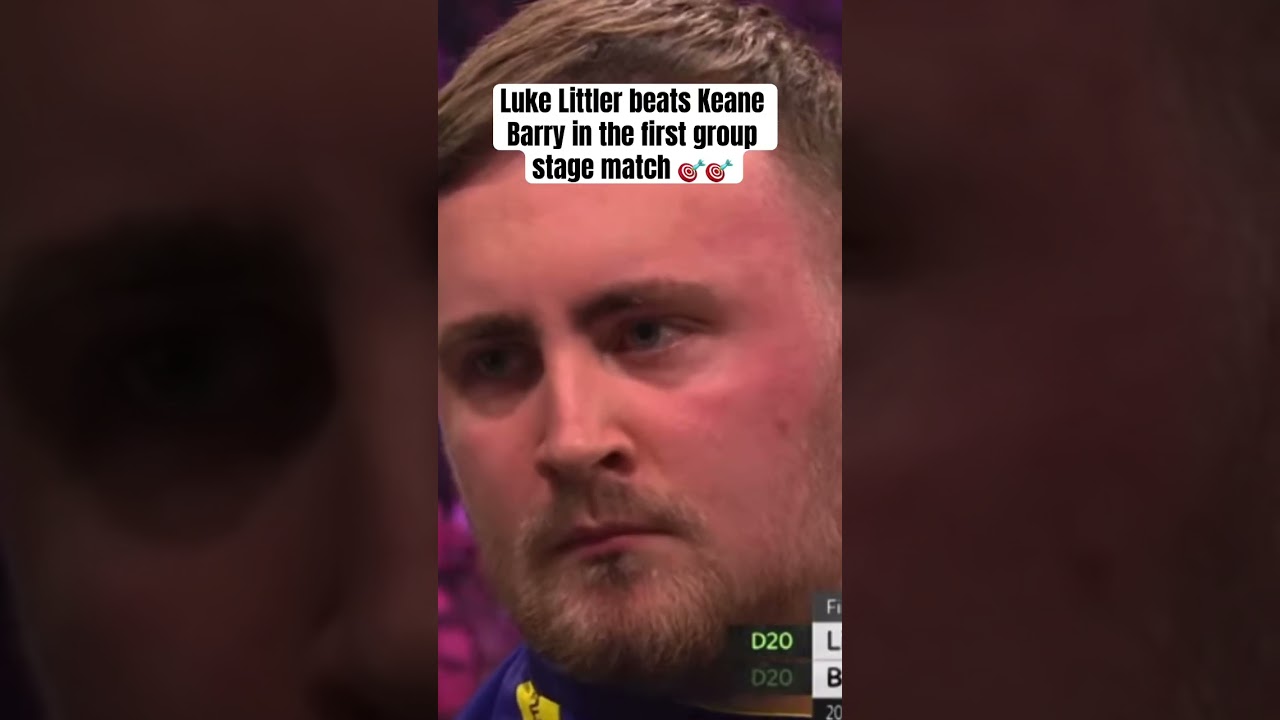 Luke Littler beats Keane Barry in his opening group stage match #darts #lukelittler #whitewash #win