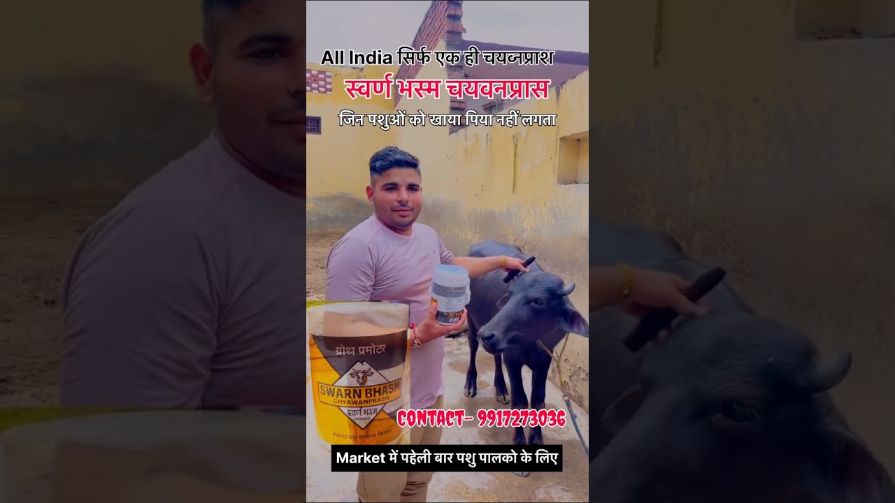 स्वर्ण भस्म चयवनप्रास अब पशुओ के लिये भी आगया