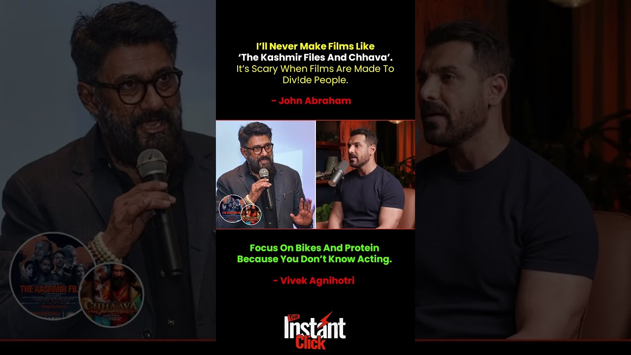 John Abraham & Vivek Agnihotri Exchange Sharp Words Over Cinema Debate 🎬🔥