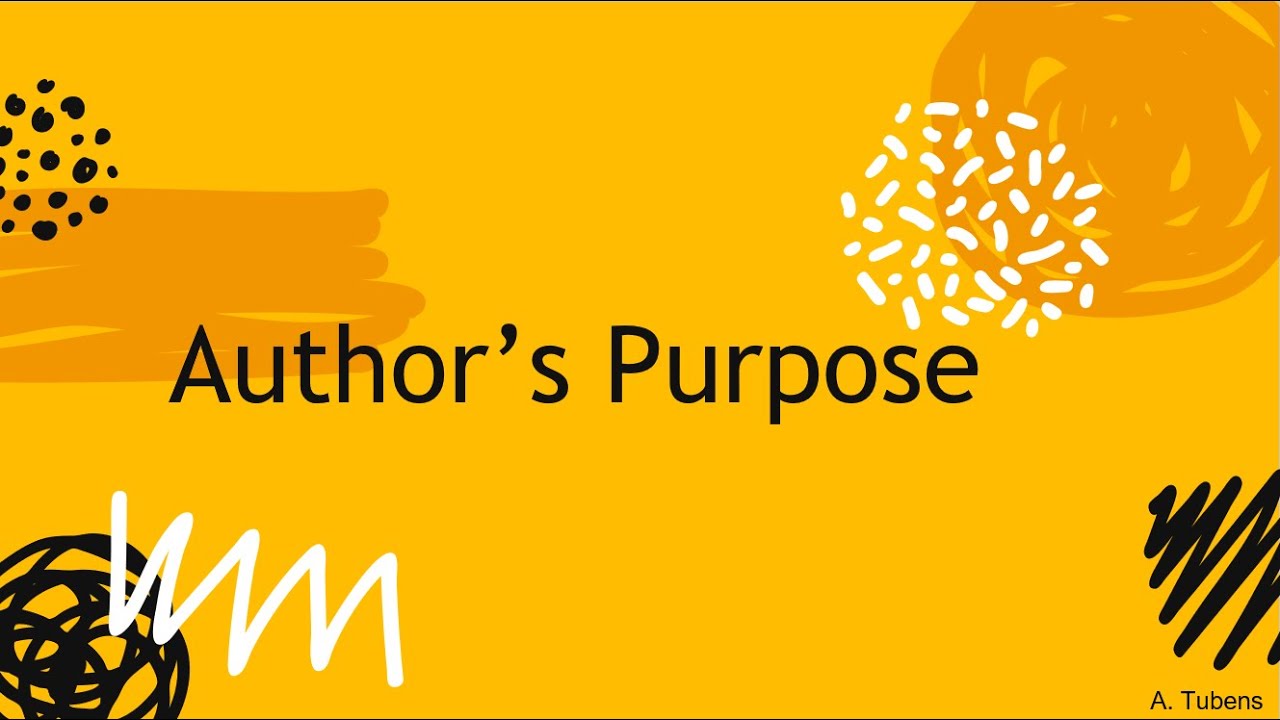 Author's Purpose (PIE)