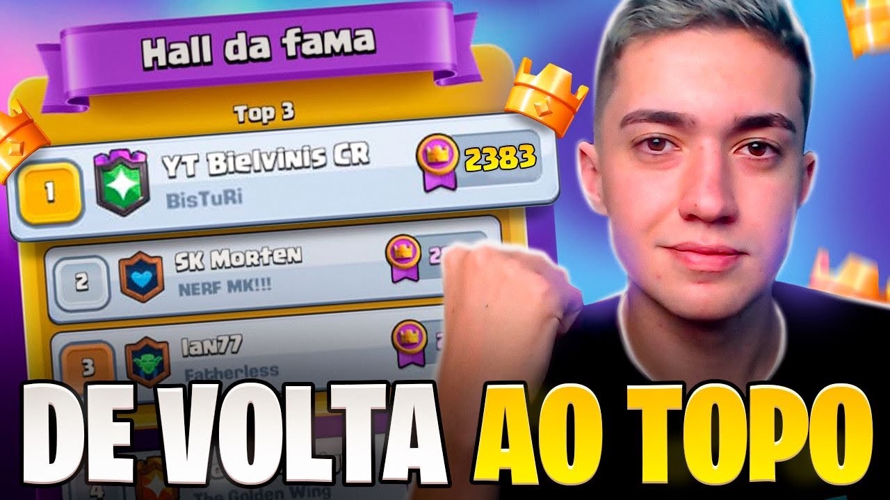 EMOCIONANTE! VOLTEI AO TOP GLOBAL DO CLASH ROYALE NA ROTA DAS LENDAS!