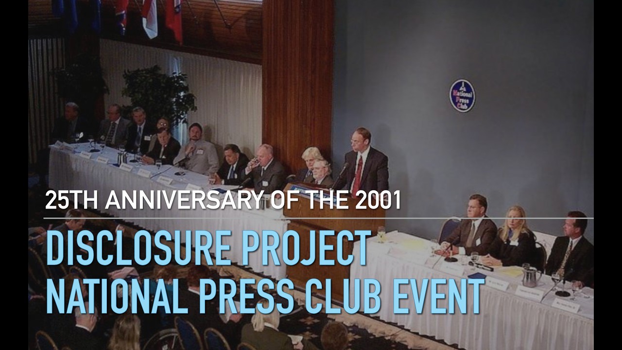 25th Anniversary of the 2001 Disclosure Project Press Conference National Press Club event