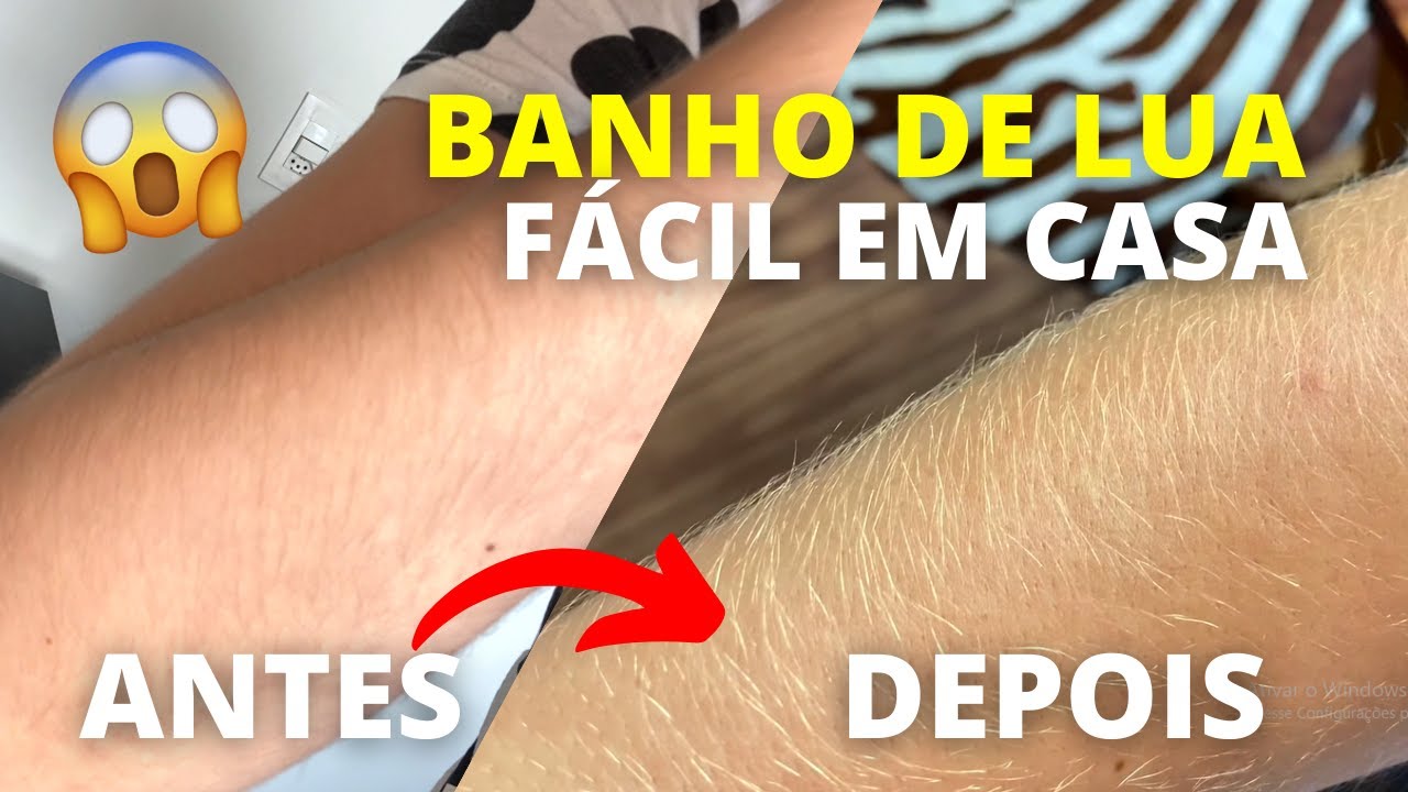 BANHO DE LUA *COMO DESCOLORIR OS PELOS EM CASA* SEM COCEIRA