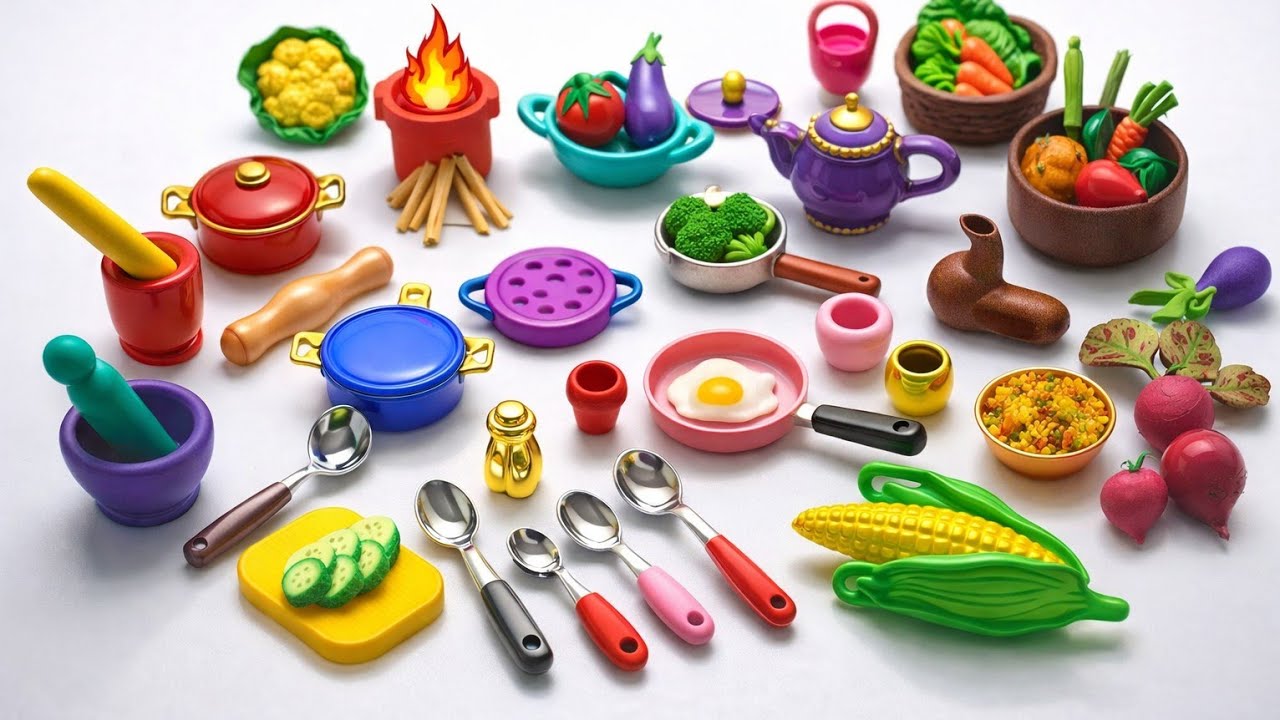 Making kitchen set with air dry clay | Diy clay kitchen set| Primitive kitchen | Mini kitchen 