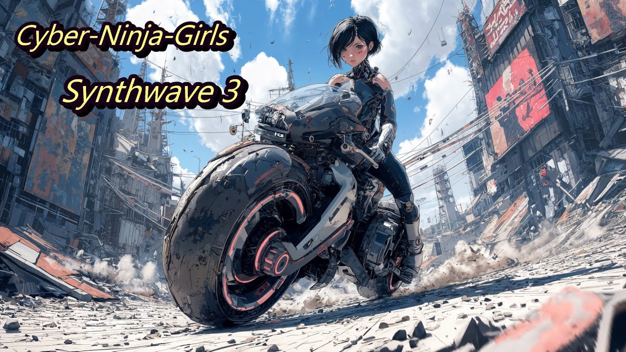 Cyber-Ninja-Girls playlist 03  #Synthwave #Industrial #Retrowave #lofi #Cyberwave  #bgm  #music