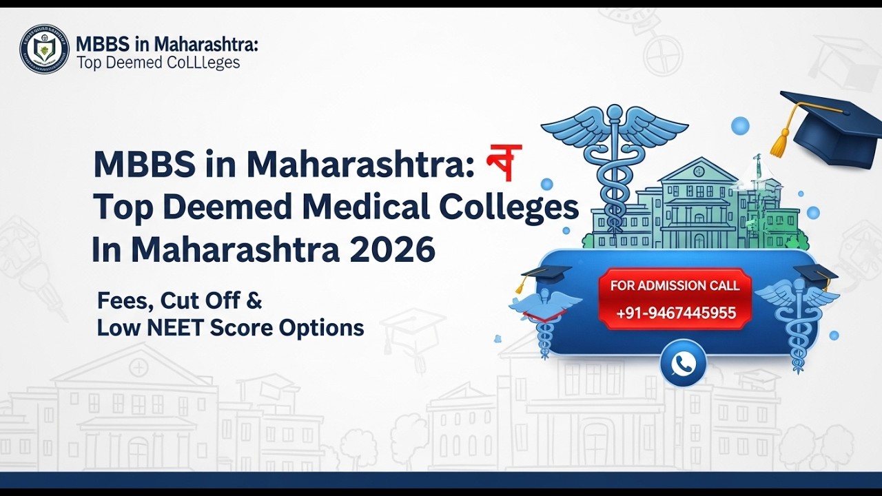 MBBS in Maharashtra |✅ Top Deemed Medical Colleges 2026 | Fees, Cut Off | Low NEET Score Options