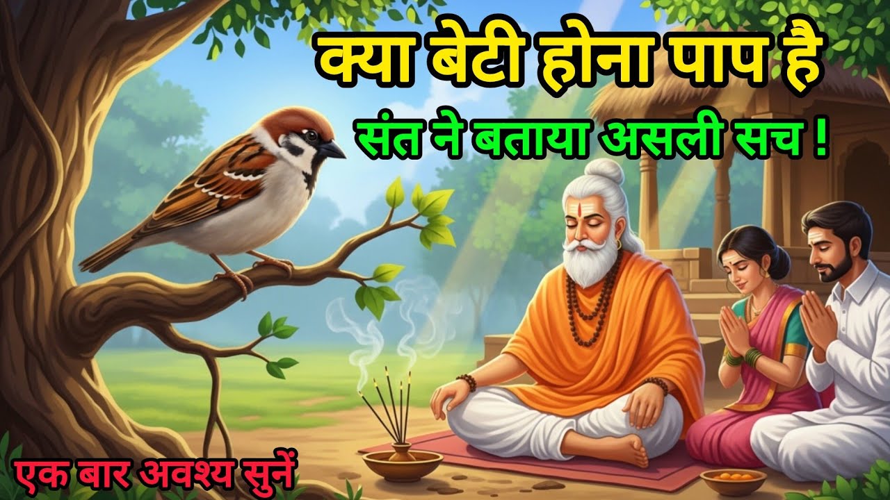 बेटी पैदा होना पाप है या भगवान का वरदान? 😢 चिड़िया ने संत से पूछा सच | दिल छू लेने वाली कहानी