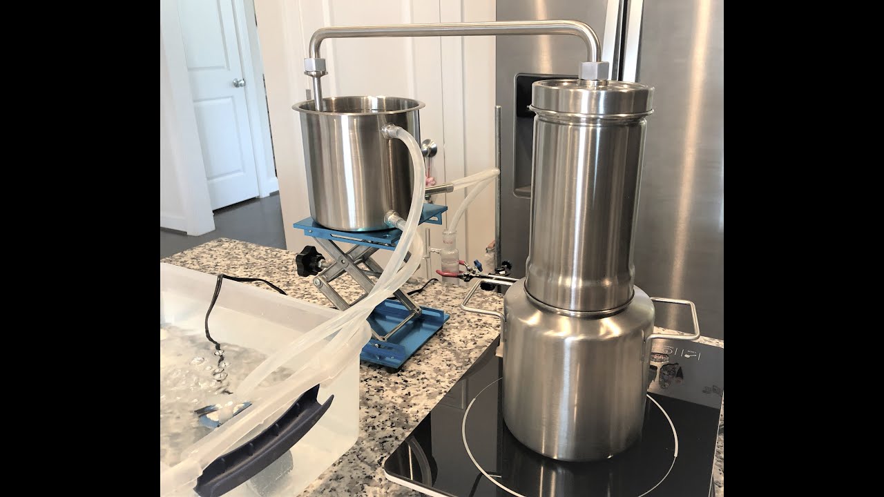Making fresh lavender essential oil and hydrosol by steam distillation with LETIME LT3000