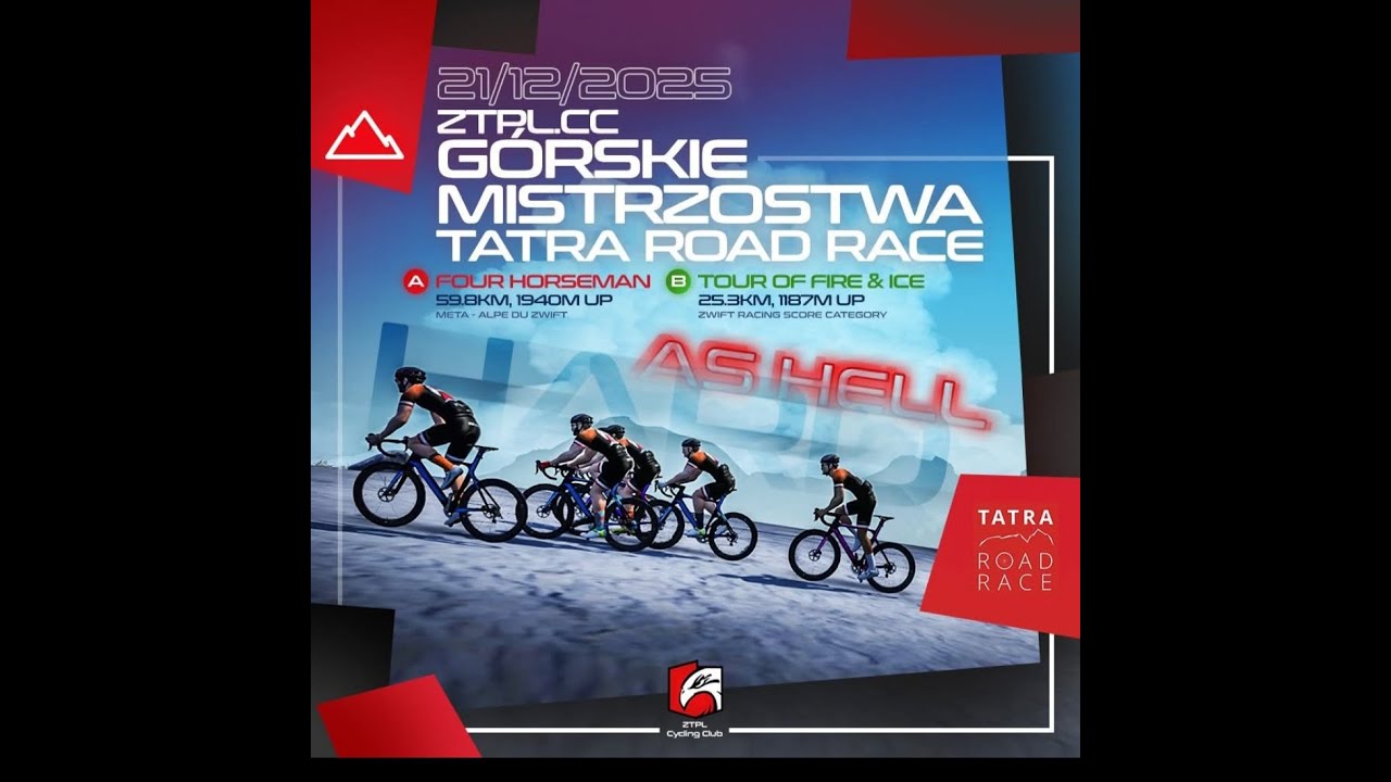 Górskie MP Polski ZWIFT PL - FOUR HORSMEN 60 km