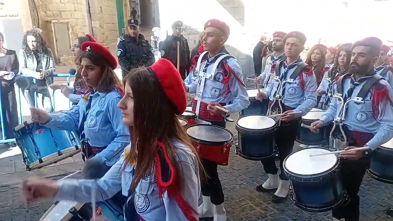 Bethlehem Christmas Eve 25 - Scouts Marching