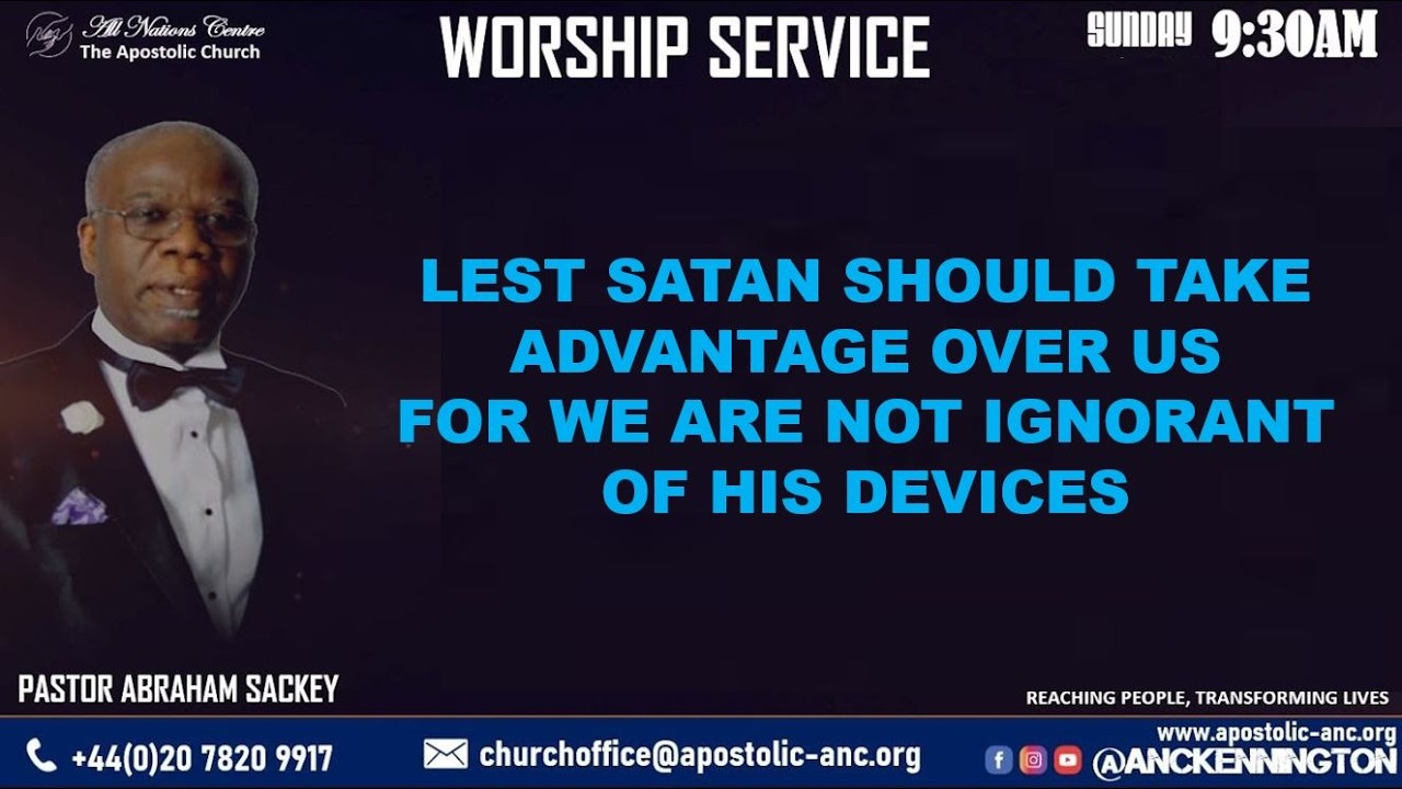 THINGS WE OUGHT TO BE AWARE OF || PASTOR ABRAHAM SACKEY