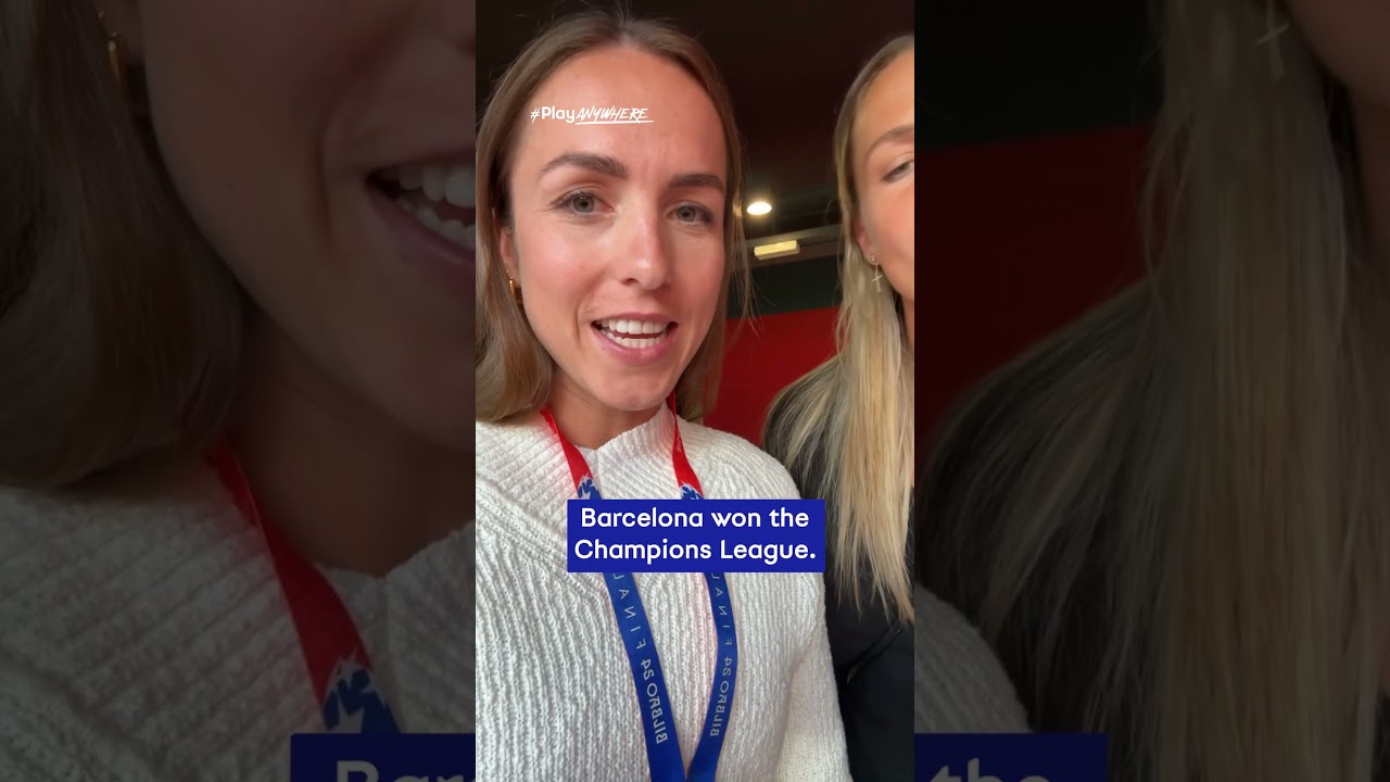 VLOG: A day with Lia W&auml;lti at the #UWCLfinal, part 3 🤩 #weplaystrong #teamvisa #playanywhere #shorts