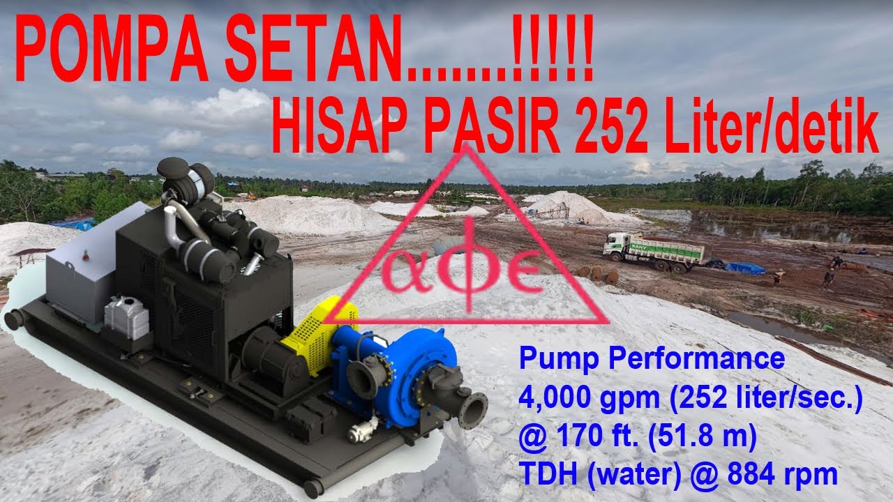 MESIN POMPA PASIR SILIKA 12 Inch