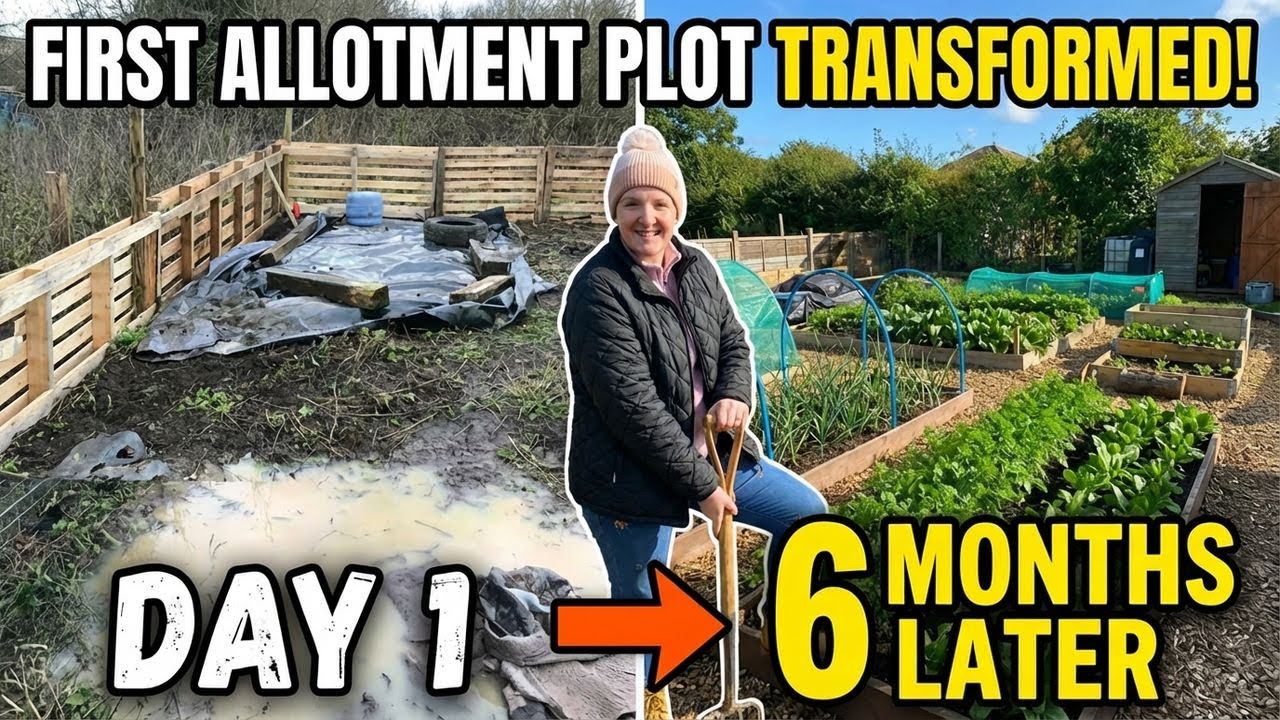 6 Months to Transform Our FIRST Allotment Plot!