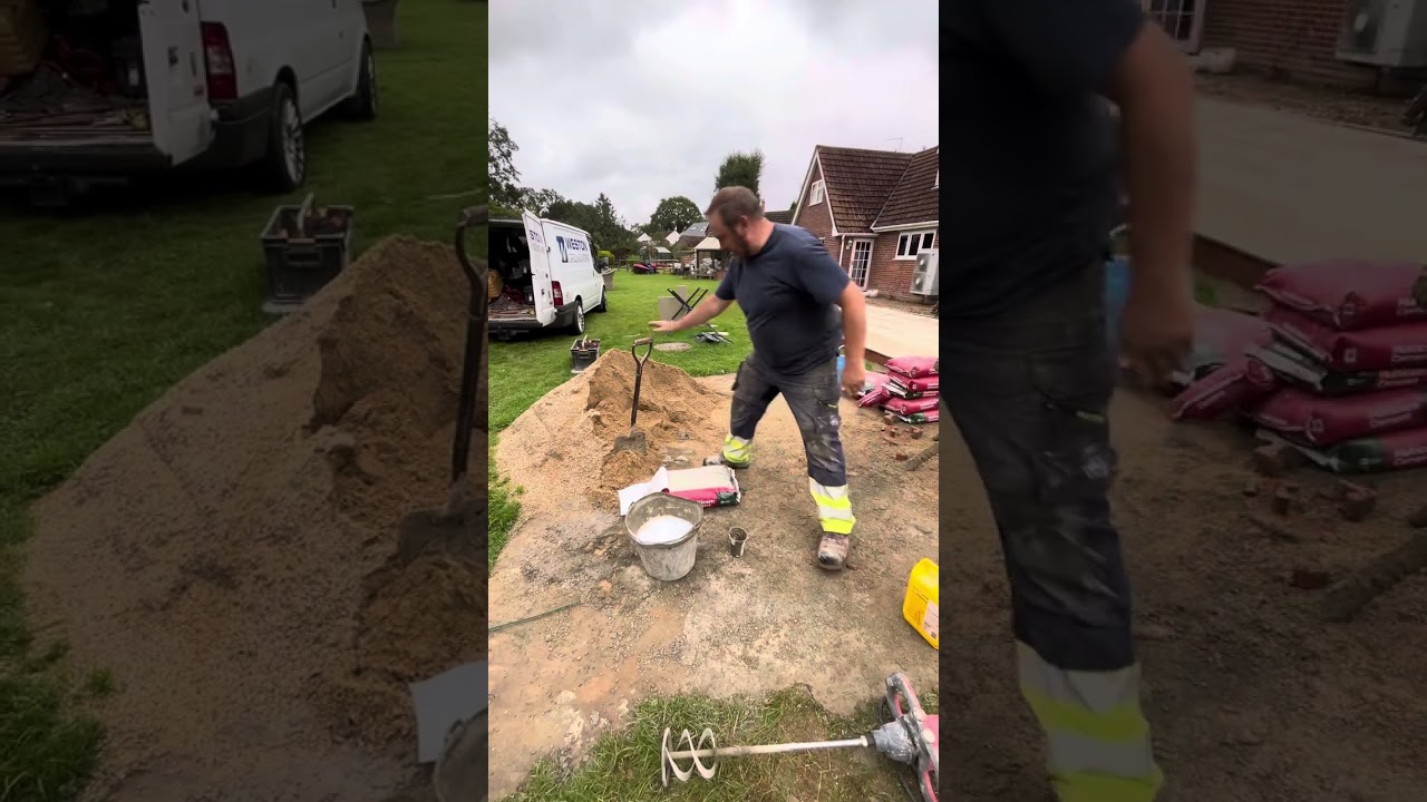 making a slurry / bridging bond for paving and porcelain