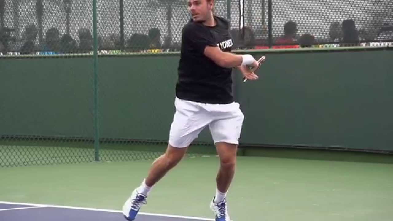 Stanislas Wawrinka's forehand (slow motion)