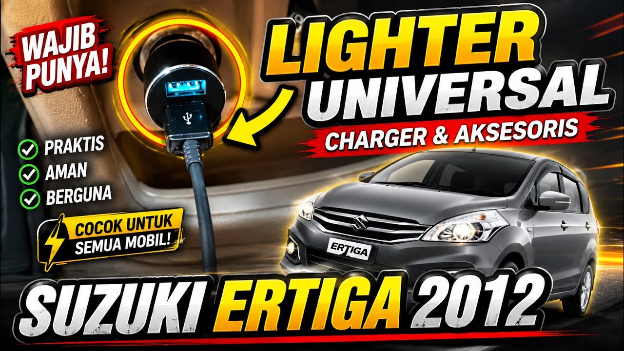 CARA MEMASANG LIGHTER UNIVERSAL DI SUZUKI ERTIGA || how to install a universal lighter on the ertiga