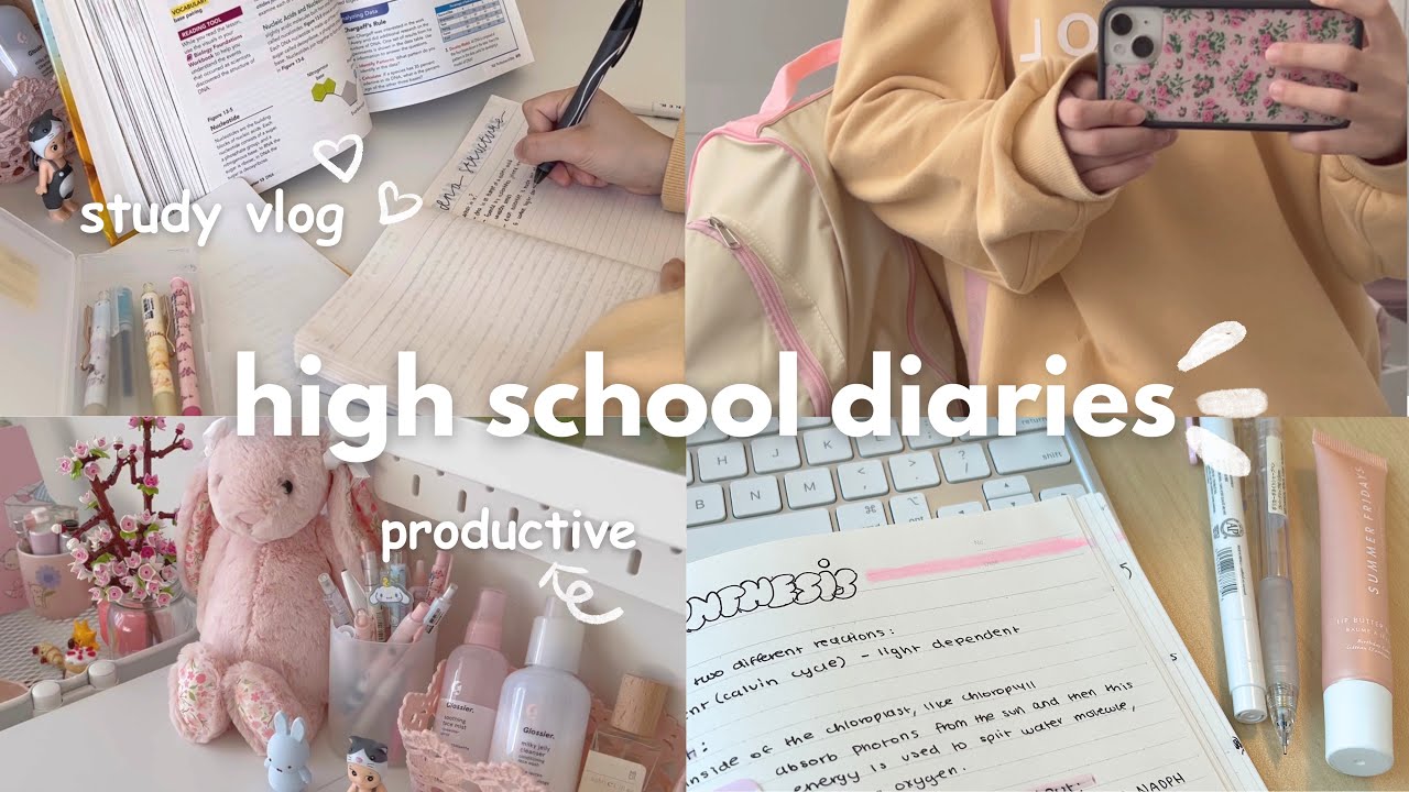 school days in my life 𝜗𝜚 ࣪˖ ִ𐙚 PRODUCTIVE, iPad unboxing, ice skating, study vlog, morning routine