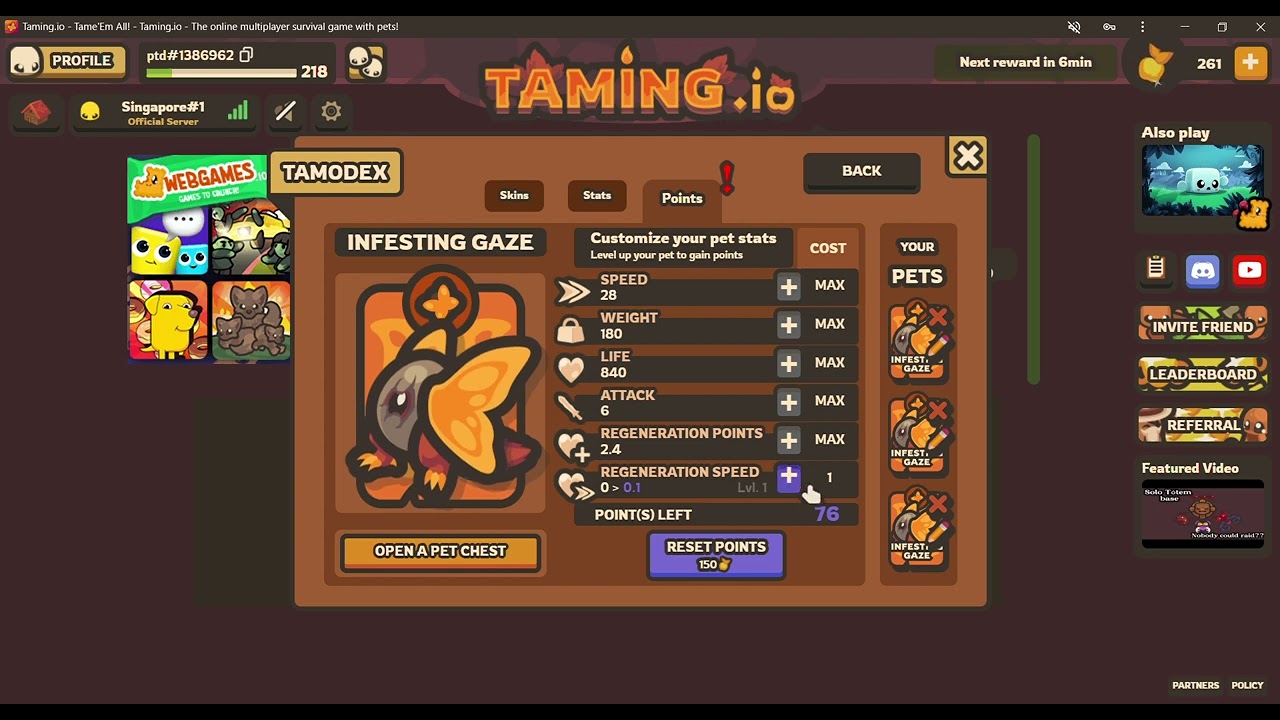 Taming io  ob14 infes