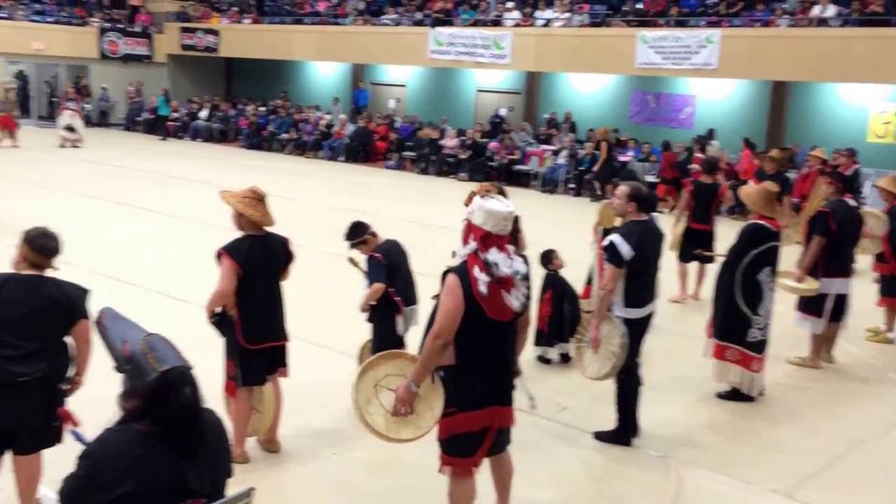 Gitmaxmak'ay Nisga'a Dancers at Hobiyee in Laxgalts'ap 2014