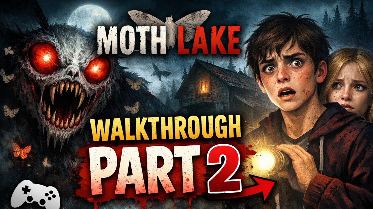 Moth lake Game walkthrough part 2 😶#gaming #horror #trending #viral #mothlake #scary