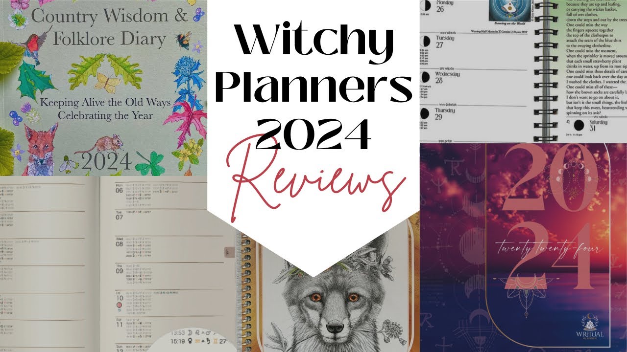The Best Witchy & Pagan Diaries, Calendars and Datebooks for 2024 ⭐️ ALL SMALL/ INDIE CREATORS