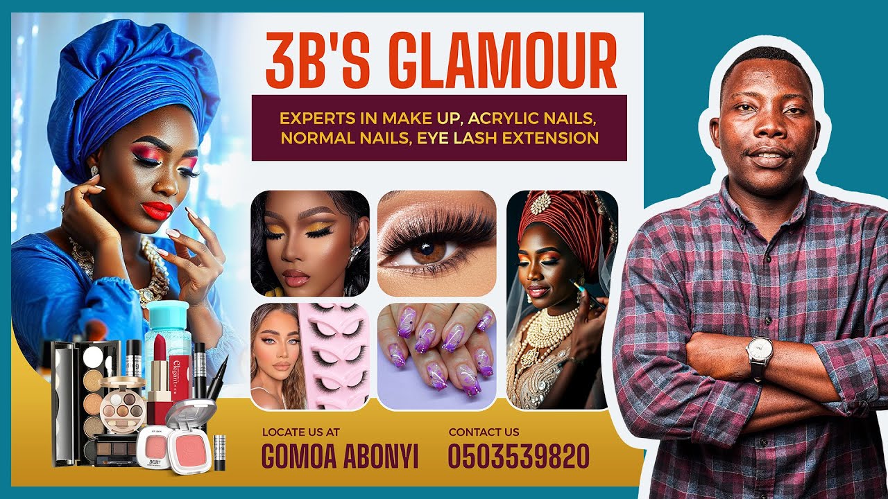 How to Design a Stunning Makeup Banner in Photoshop | Step-by-Step Tutorial